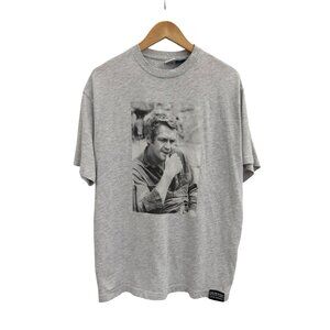 Steve McQueen Zara Gray Graphic T-Shirt M Made In Turkey